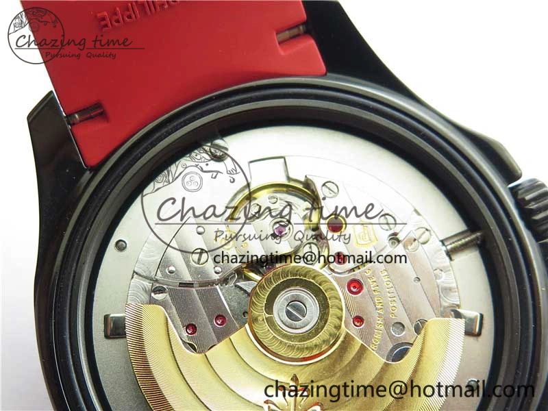 Aquanaut Black Venom DLC ZF 1:1 Best Edition Black Dial on Red Rubber Strap 324CS (Free box)