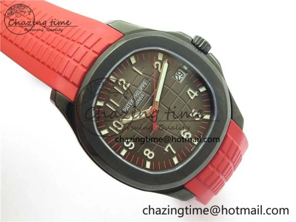 Aquanaut Black Venom DLC ZF 1:1 Best Edition Black Dial on Red Rubber Strap 324CS (Free box)