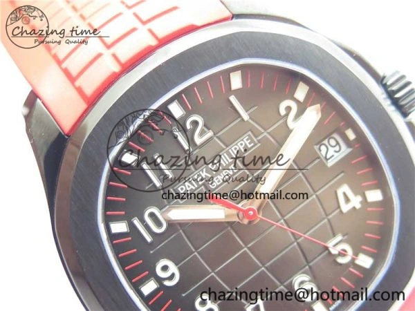 Aquanaut Black Venom DLC ZF 1:1 Best Edition Black Dial on Red Rubber Strap 324CS (Free box)