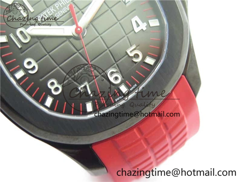 Aquanaut Black Venom DLC ZF 1:1 Best Edition Black Dial on Red Rubber Strap 324CS (Free box)