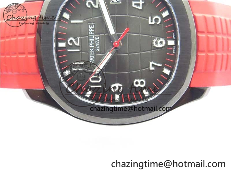 Aquanaut Black Venom DLC ZF 1:1 Best Edition Black Dial on Red Rubber Strap 324CS (Free box)