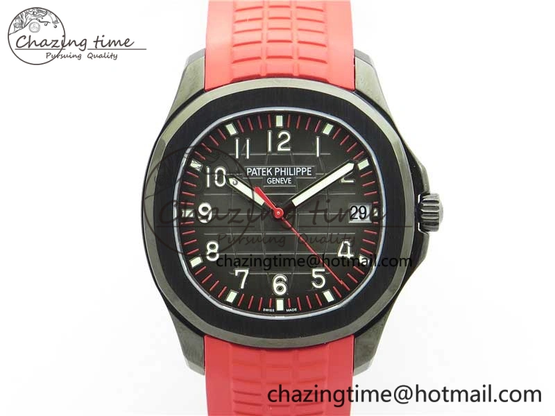 Aquanaut Black Venom DLC ZF 1:1 Best Edition Black Dial on Red Rubber Strap 324CS (Free box)