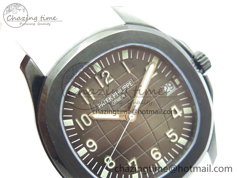 Aquanaut Black Venom DLC ZF 1:1 Best Edition Black Dial on White Rubber Strap 324CS (Free box)