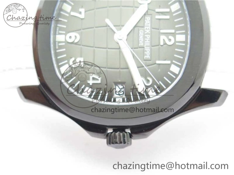 Aquanaut Black Venom DLC ZF 1:1 Best Edition Black Dial on White Rubber Strap 324CS (Free box)
