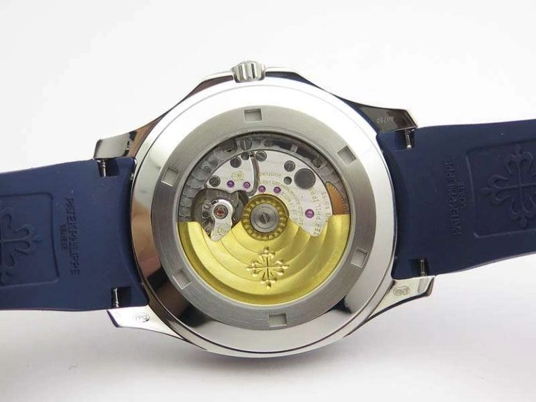 Aquanaut Jumbo 42mm SS BP Maker 1:1 Best Edition Blue Dial On Blue Rubber Strap APP324CS