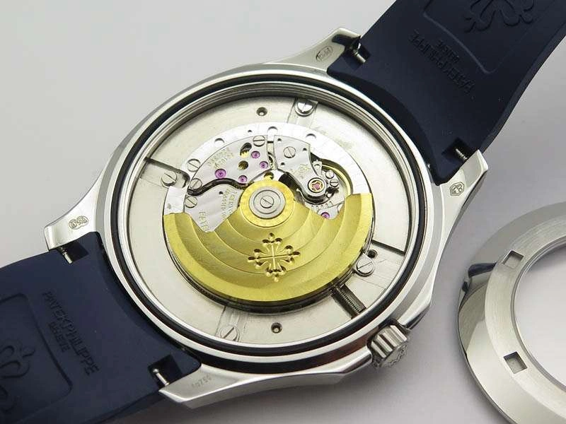 Aquanaut Jumbo 42mm SS BP Maker 1:1 Best Edition Blue Dial On Blue Rubber Strap APP324CS