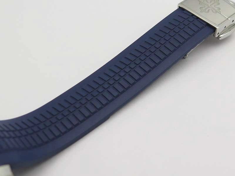 Aquanaut Jumbo 42mm SS BP Maker 1:1 Best Edition Blue Dial On Blue Rubber Strap APP324CS