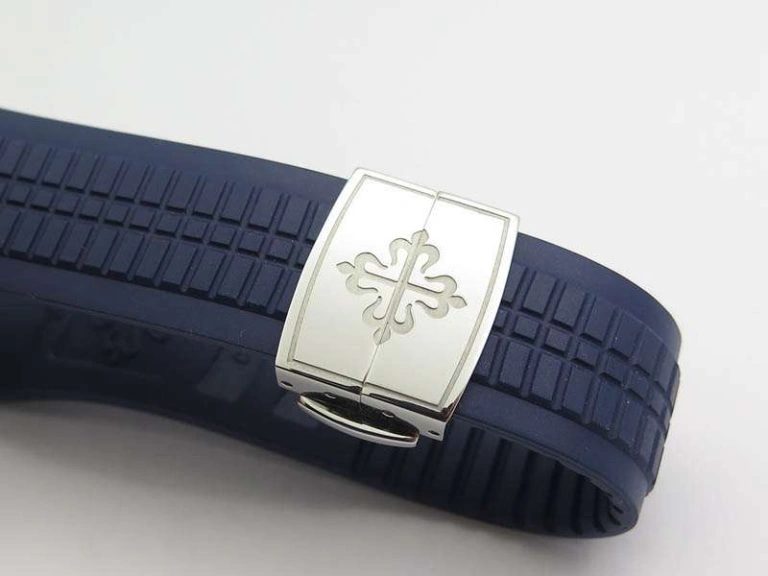 Aquanaut Jumbo 42mm SS BP Maker 1:1 Best Edition Blue Dial On Blue Rubber Strap APP324CS