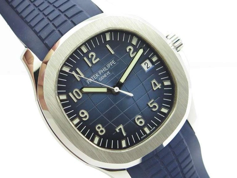 Aquanaut Jumbo 42mm SS BP Maker 1:1 Best Edition Blue Dial On Blue Rubber Strap APP324CS