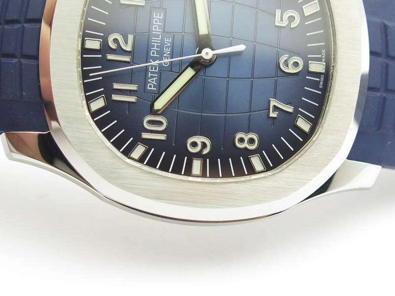 Aquanaut Jumbo 42mm SS BP Maker 1:1 Best Edition Blue Dial On Blue Rubber Strap APP324CS