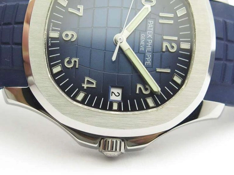 Aquanaut Jumbo 42mm SS BP Maker 1:1 Best Edition Blue Dial On Blue Rubber Strap APP324CS