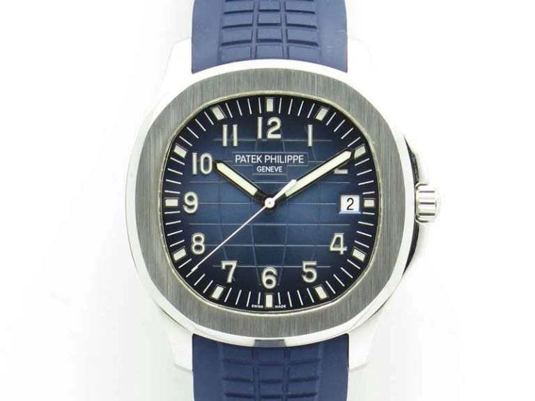 Aquanaut Jumbo 42mm SS BP Maker 1:1 Best Edition Blue Dial On Blue Rubber Strap APP324CS