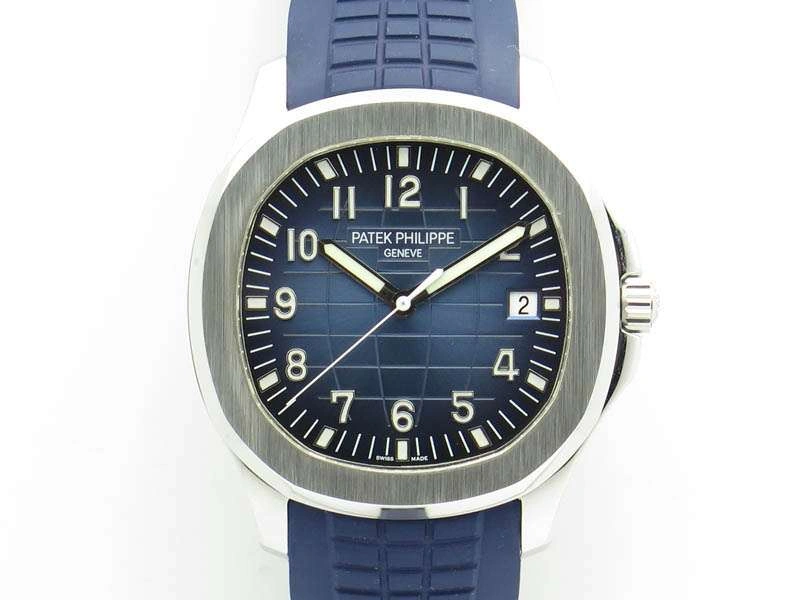 Aquanaut Jumbo 42mm SS BP Maker 1:1 Best Edition Blue Dial On Blue Rubber Strap APP324CS