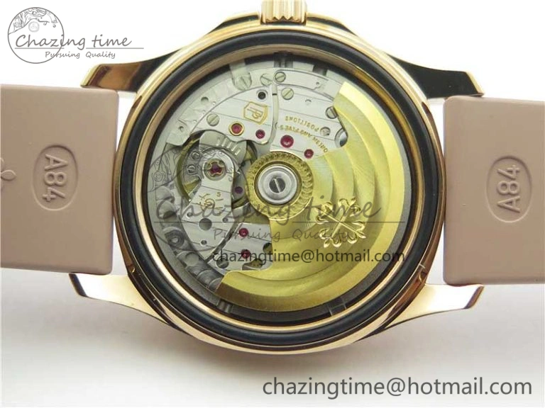 Aquanaut Jumbo 5069A RG PPF 1-1 Best Edition White MOP Dial on Rubber Strap Asian PP324CS(Free box)