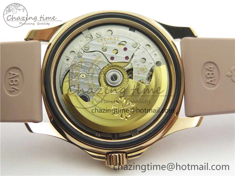 Aquanaut Jumbo 5069A RG PPF 1-1 Best Edition White MOP Dial on Rubber Strap Asian PP324CS(Free box)