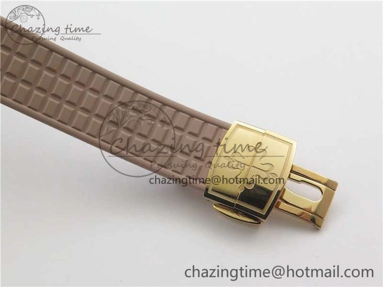 Aquanaut Jumbo 5069A RG PPF 1-1 Best Edition White MOP Dial on Rubber Strap Asian PP324CS(Free box)