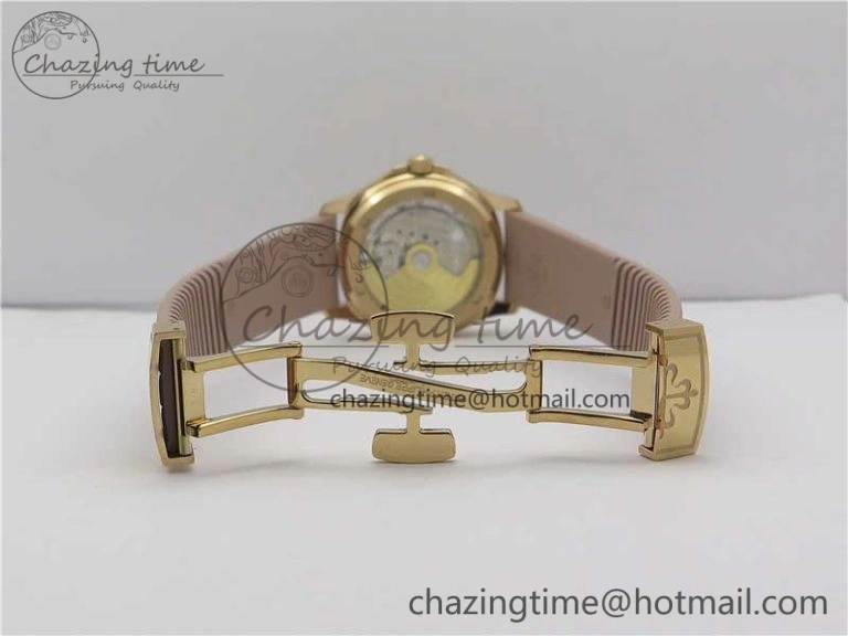 Aquanaut Jumbo 5069A RG PPF 1-1 Best Edition White MOP Dial on Rubber Strap Asian PP324CS(Free box)