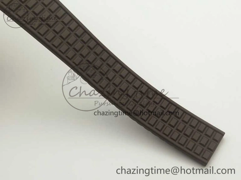 Aquanaut Jumbo 5069A RG TWF Best Edition Brown Dial Diam on Rubber Strap Asian PP324CS (Free Box)