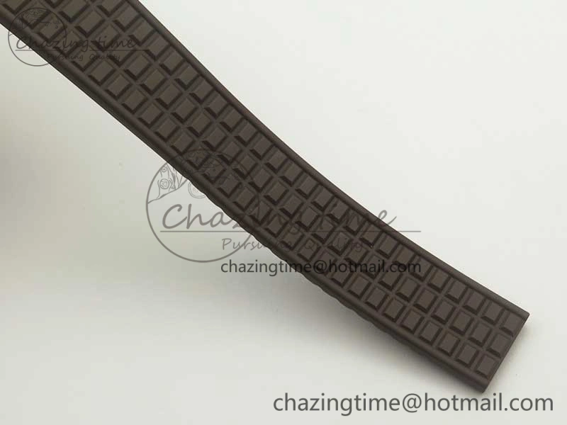 Aquanaut Jumbo 5069A RG TWF Best Edition Brown Dial Diam on Rubber Strap Asian PP324CS (Free Box)