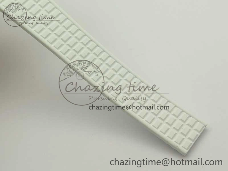 Aquanaut Jumbo 5069A RG TWF Best Edition White Dial Diam on Rubber Strap Asian PP324CS (Free Box)