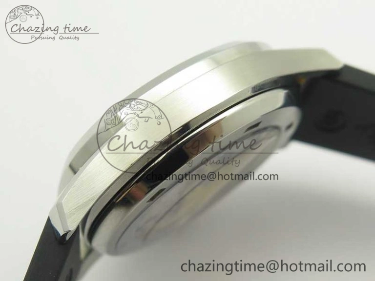 Aquanaut Jumbo 5069G SS Best Edition Black Dial On Black Rubber Strap Asian PP324CS(Free Box)