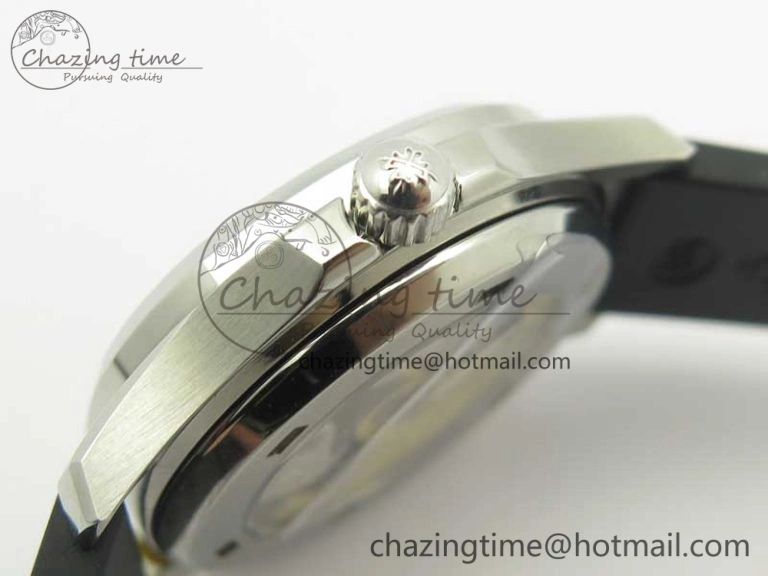 Aquanaut Jumbo 5069G SS Best Edition Black Dial On Black Rubber Strap Asian PP324CS(Free Box)