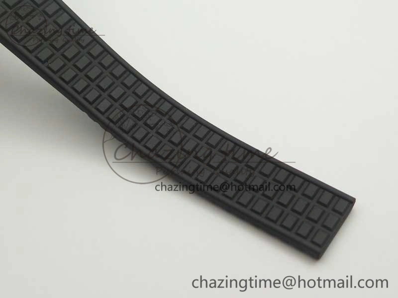 Aquanaut Jumbo 5069G SS Best Edition Black Dial On Black Rubber Strap Asian PP324CS(Free Box)