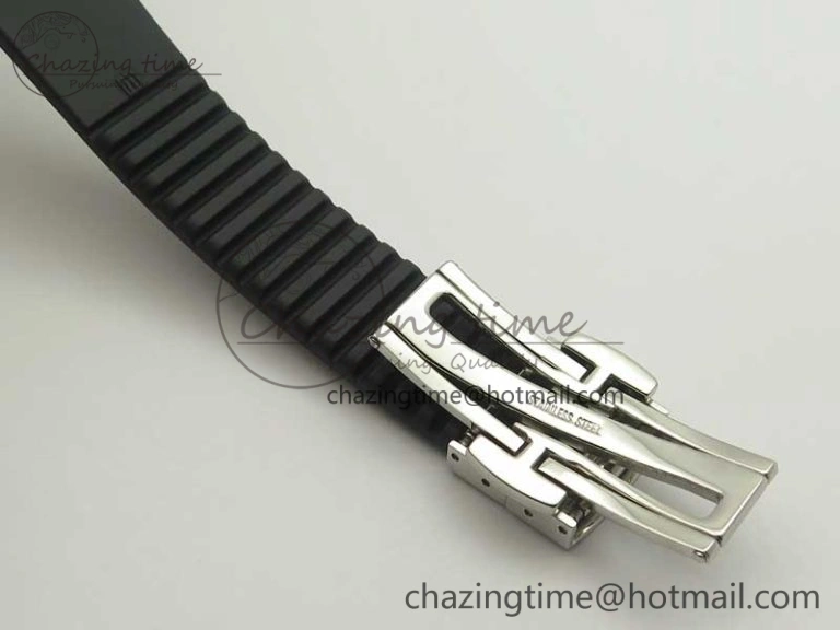 Aquanaut Jumbo 5069G SS Best Edition Black Dial On Black Rubber Strap Asian PP324CS(Free Box)