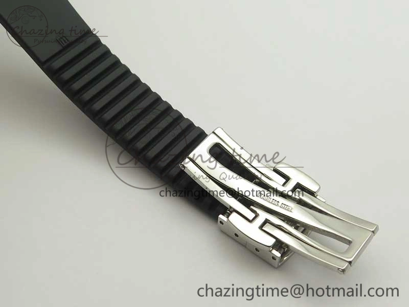 Aquanaut Jumbo 5069G SS Best Edition Black Dial On Black Rubber Strap Asian PP324CS(Free Box)
