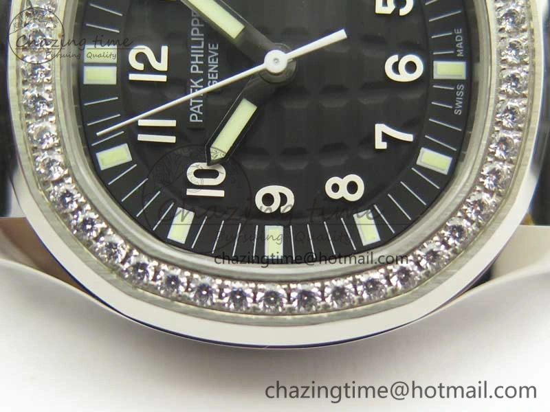 Aquanaut Jumbo 5069G SS Best Edition Black Dial On Black Rubber Strap Asian PP324CS(Free Box)