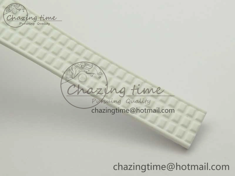 Aquanaut Jumbo 5069G SS Best Edition White Dial On White Rubber Strap Asian PP324CS(Free Box)