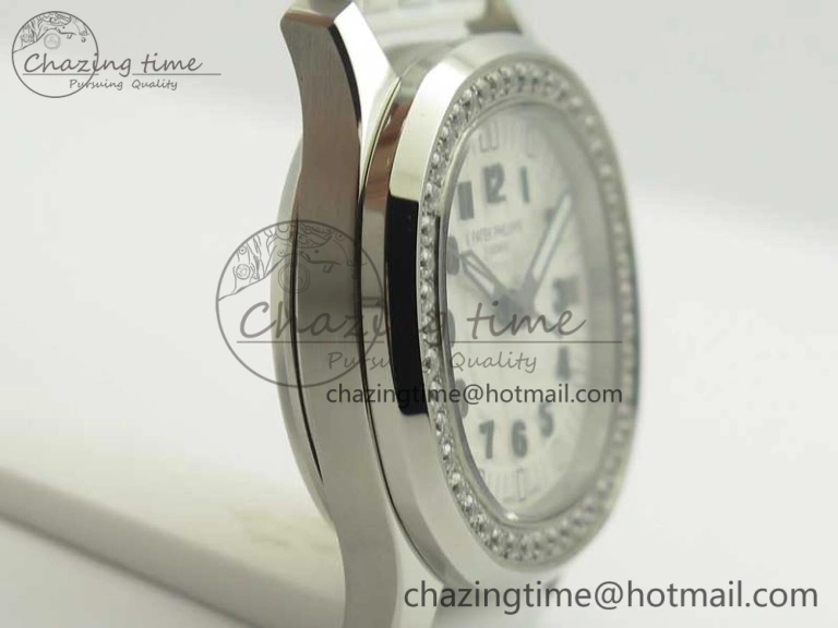 Aquanaut Jumbo 5069G SS Best Edition White Dial On White Rubber Strap Asian PP324CS(Free Box)