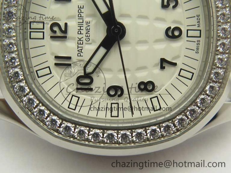 Aquanaut Jumbo 5069G SS Best Edition White Dial On White Rubber Strap Asian PP324CS(Free Box)