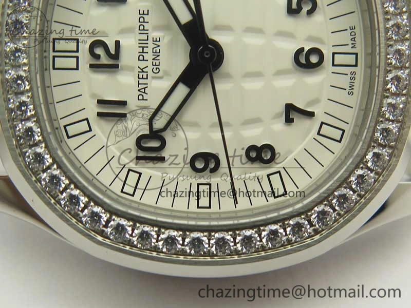 Aquanaut Jumbo 5069G SS Best Edition White Dial On White Rubber Strap Asian PP324CS(Free Box)