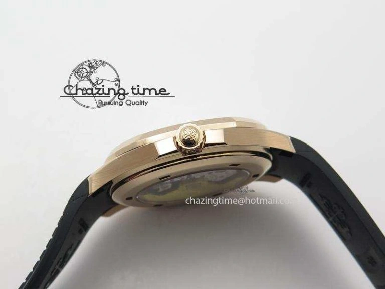 Aquanaut Jumbo RG Bp-Maker Best Edition Brown Dial On Black Rubber Strap MIYOTA 9015 PP324CS