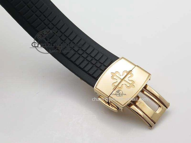 Aquanaut Jumbo RG Bp-Maker Best Edition Brown Dial On Black Rubber Strap MIYOTA 9015 PP324CS