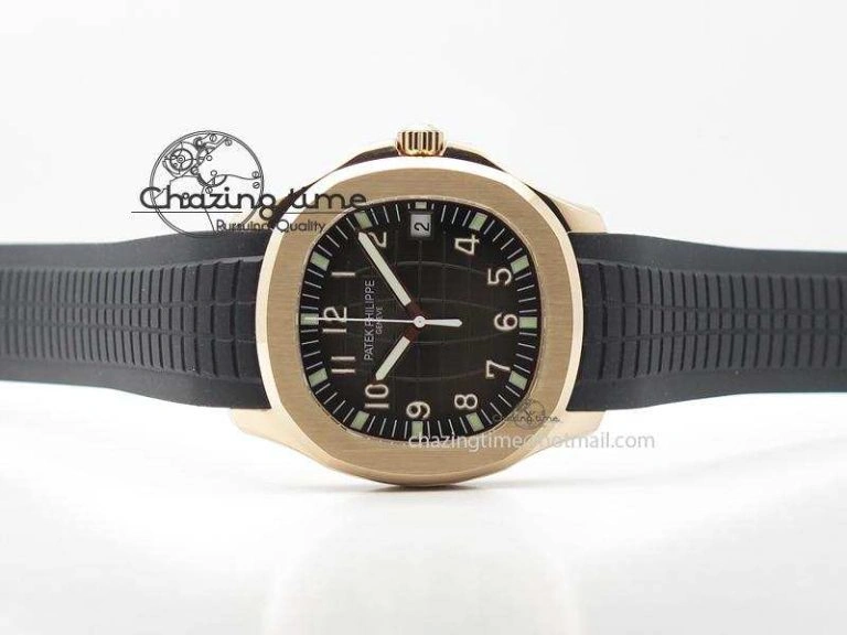 Aquanaut Jumbo RG Bp-Maker V3 Best Edition Black Dial On Black Rubber Strap MIYOTA 9015 PP324CS