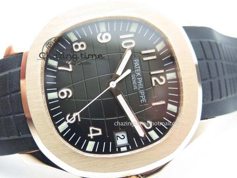 Aquanaut Jumbo RG Bp-Maker V3 Best Edition Black Dial On Black Rubber Strap MIYOTA 9015 PP324CS