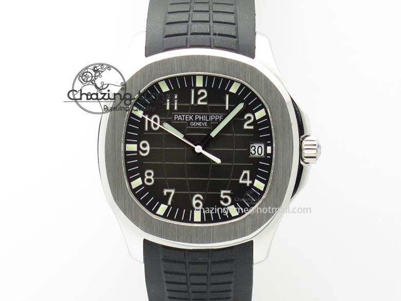 Aquanaut Jumbo SS Bp-Maker V3 Best Edition Black Dial On Black Rubber Strap MIYOTA 9015 PP324CS