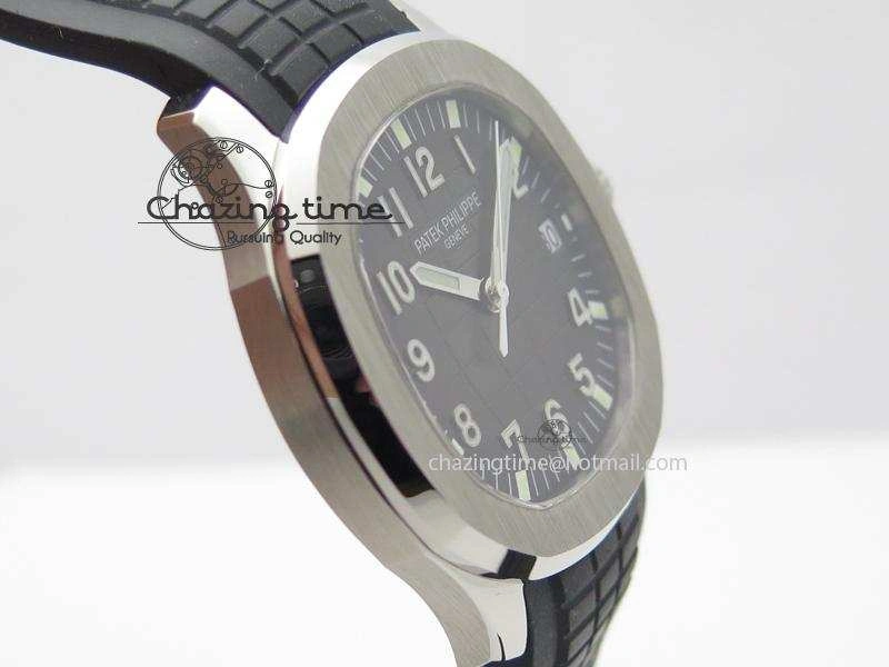 Aquanaut Jumbo SS Bp-Maker V3 Best Edition Black Dial On Black Rubber Strap MIYOTA 9015 PP324CS