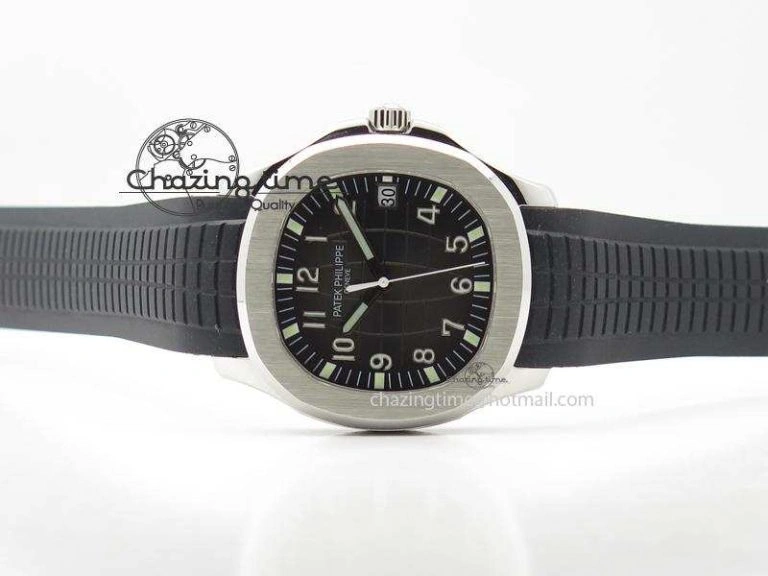 Aquanaut Jumbo SS Bp-Maker V3 Best Edition Black Dial On Black Rubber Strap MIYOTA 9015 PP324CS