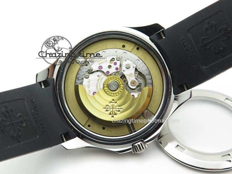 Aquanaut Jumbo SS Bp-Maker V3 Best Edition Black Dial On Black Rubber Strap MIYOTA 9015 PP324CS