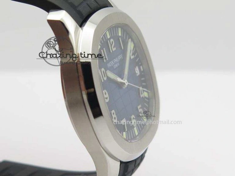 Aquanaut Jumbo SS V6 Maker Best Edition Blue Dial On Black Rubber Strap A2824