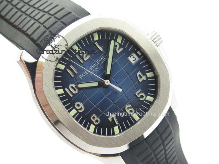 Aquanaut Jumbo SS V6 Maker Best Edition Blue Dial On Black Rubber Strap A2824