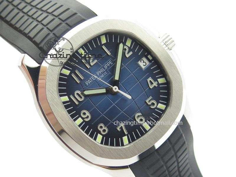 Aquanaut Jumbo SS V6 Maker Best Edition Blue Dial On Black Rubber Strap A2824