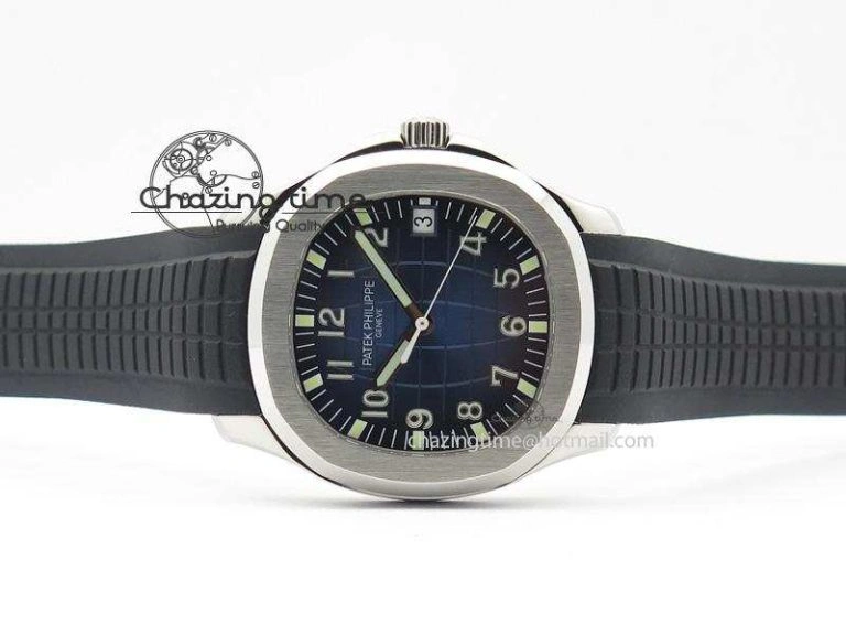 Aquanaut Jumbo SS V6 Maker Best Edition Blue Dial On Black Rubber Strap A2824
