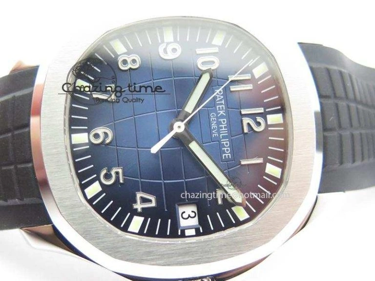 Aquanaut Jumbo SS V6 Maker Best Edition Blue Dial On Black Rubber Strap A2824