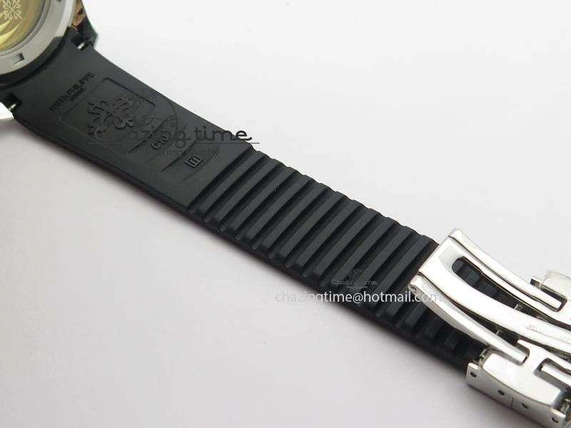 Aquanaut Jumbo SS V6 Maker Best Edition Blue Dial On Black Rubber Strap A2824