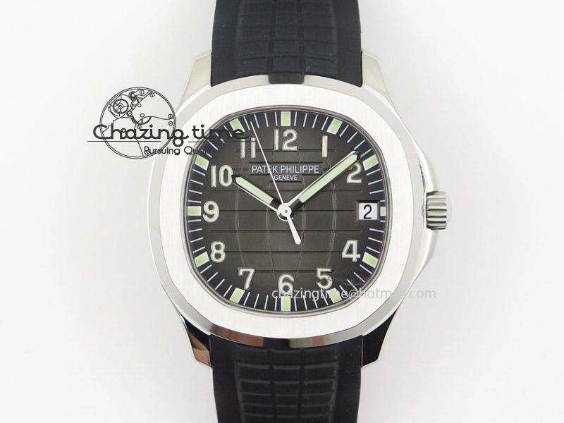 Aquanaut Jumbo V4 SS Black Dial on Black Rubber Strap Best Edition A2824