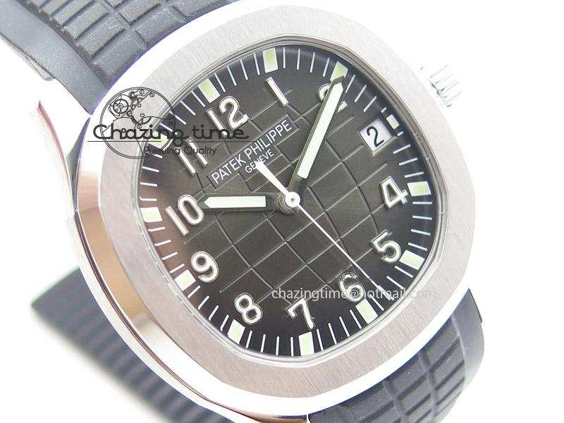 Aquanaut Jumbo V4 SS Black Dial on Black Rubber Strap Best Edition A2824